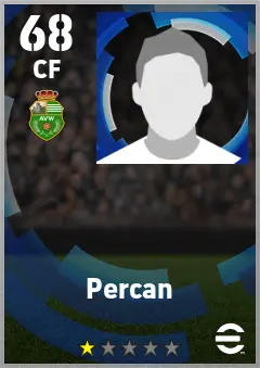 Percan eFootball 2026 player card — 68 OVR CF