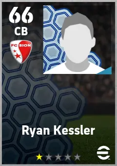 Ryan Kessler eFootball 2026 player card — 66 OVR CB