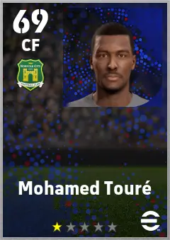 Mohamed Toure eFootball 2026 player card — 69 OVR CF