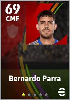 Bernardo Parra eFootball 2026 player card — 69 OVR CMF