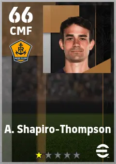 A. Shapiro-Thompson eFootball 2026 player card — 66 OVR CMF