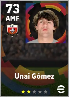 Unai Gomez eFootball 2026 player card — 73 OVR AMF