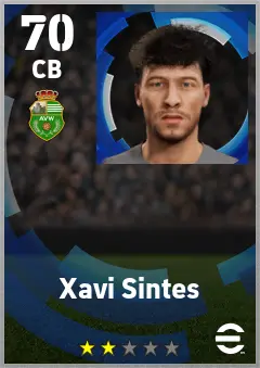 Xavi Sintes eFootball 2026 player card — 70 OVR CB