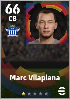 Marc Vilaplana eFootball 2026 player card — 66 OVR CB