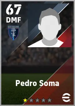 Pedro Soma eFootball 2026 player card — 67 OVR DMF