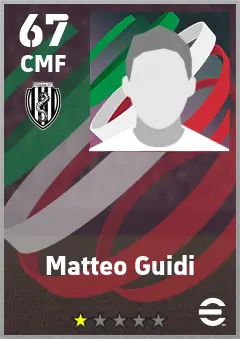 Matteo Guidi eFootball 2026 player card — 67 OVR CMF