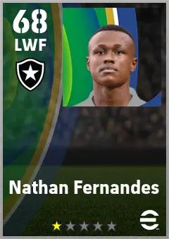 Nathan Fernandes eFootball 2026 player card — 68 OVR LWF