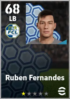 Ruben Fernandes eFootball 2026 player card — 68 OVR LB