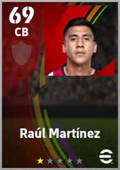 Raul Martinez eFootball 2026 player card — 69 OVR CB