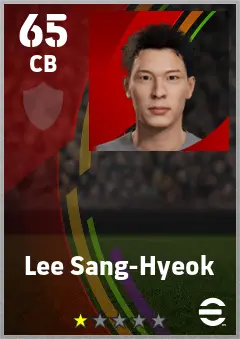 Lee Sang-Hyeok eFootball 2026 player card — 65 OVR CB