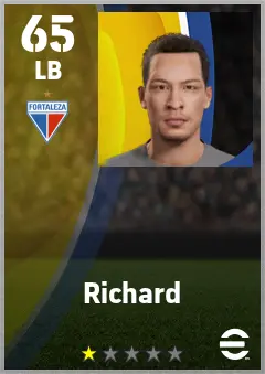 Richard eFootball 2026 player card — 65 OVR LB