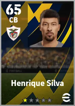 Henrique Silva eFootball 2026 player card — 65 OVR CB
