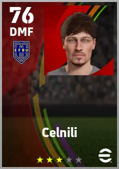 Celnili eFootball 2026 player card — 76 OVR DMF