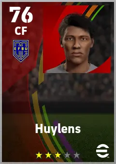 Huylens eFootball 2026 player card — 76 OVR CF