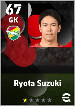 Ryota Suzuki eFootball 2026 player card — 67 OVR GK