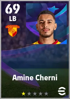 Amine Cherni eFootball 2026 player card — 69 OVR LB