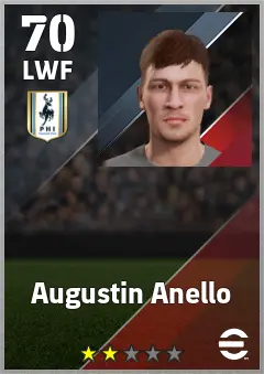 Augustin Anello eFootball 2026 player card — 70 OVR LWF