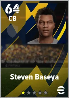 Steven Baseya eFootball 2026 player card — 64 OVR CB