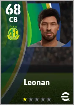 Leonan eFootball 2026 player card — 68 OVR CB