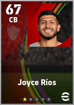 Joyce Rios eFootball 2026 player card — 67 OVR CB