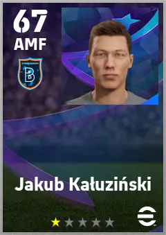 Jakub Kaluzinski eFootball 2026 player card — 67 OVR AMF