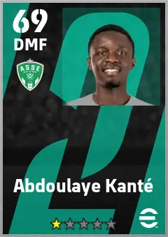 Abdoulaye Kante eFootball 2026 player card — 69 OVR DMF