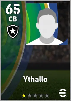 Ythallo eFootball 2026 player card — 65 OVR CB
