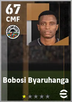 Bobosi Byaruhanga eFootball 2026 player card — 67 OVR CMF