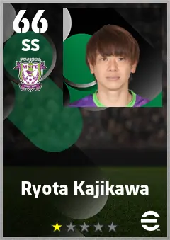 Ryota Kajikawa eFootball 2026 player card — 66 OVR SS