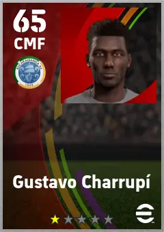 Gustavo Charrupi eFootball 2026 player card — 65 OVR CMF