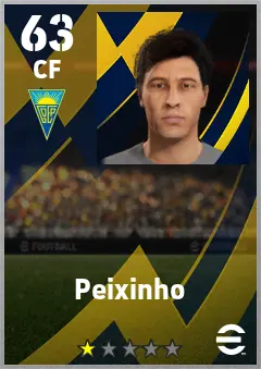Peixinho eFootball 2026 player card — 63 OVR CF
