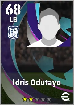 Idris Odutayo eFootball 2026 player card, 68 OVR LB