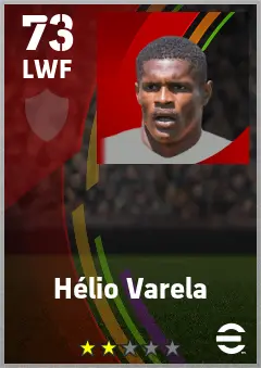 Helio Varela eFootball 2026 player card — 70 OVR LWF