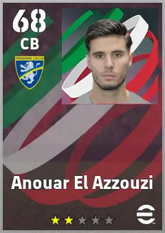 Anouar El Azzouzi eFootball 2026 player card, 68 OVR CB