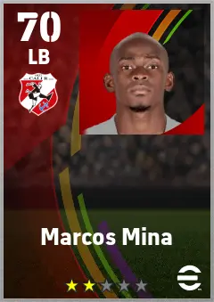 Marcos Mina eFootball 2026 player card — 70 OVR LB