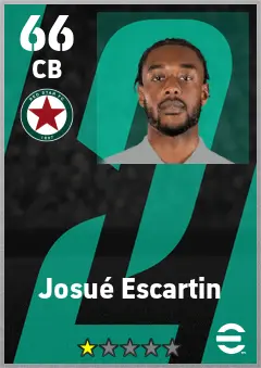 Josue Escartin eFootball 2026 player card — 66 OVR CB