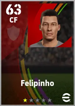 Felipinho eFootball 2026 player card — 63 OVR CF