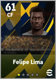 Felipe Lima eFootball 2026 player card — 61 OVR CF