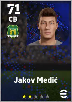 Jakov Medic eFootball 2026 player card — 71 OVR CB
