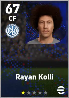 Rayan Kolli eFootball 2026 player card — 67 OVR CF