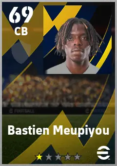 Bastien Meupiyou eFootball 2026 player card — 69 OVR CB