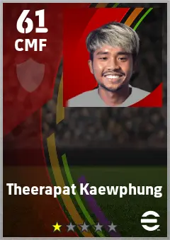 Theerapat Kaewphung eFootball 2026 player card — 61 OVR CMF