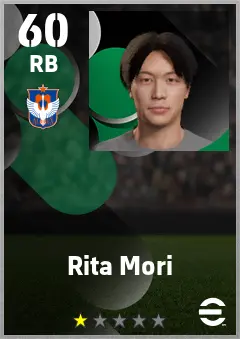 Rita Mori eFootball 2026 player card — 60 OVR RB