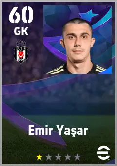Emir Yasar eFootball 2026 player card — 60 OVR GK