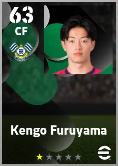 Kengo Furuyama eFootball 2026 player card — 63 OVR CF