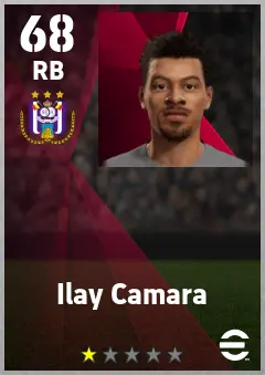 Ilay Camara eFootball 2026 player card — 68 OVR RB