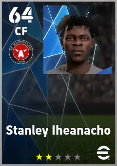Stanley Iheanacho eFootball 2026 player card, 64 OVR CF