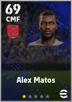 Alex Matos eFootball 2026 player card — 69 OVR CMF