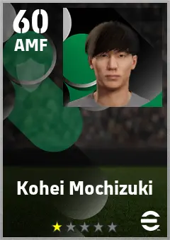 Kohei Mochizuki eFootball 2026 player card — 60 OVR AMF