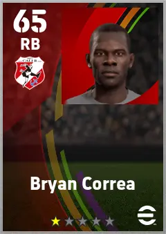 Bryan Correa eFootball 2026 player card — 65 OVR RB